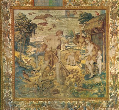 Adam Working in the Field. Series History of the First Parents by Jan de Kempeneer
